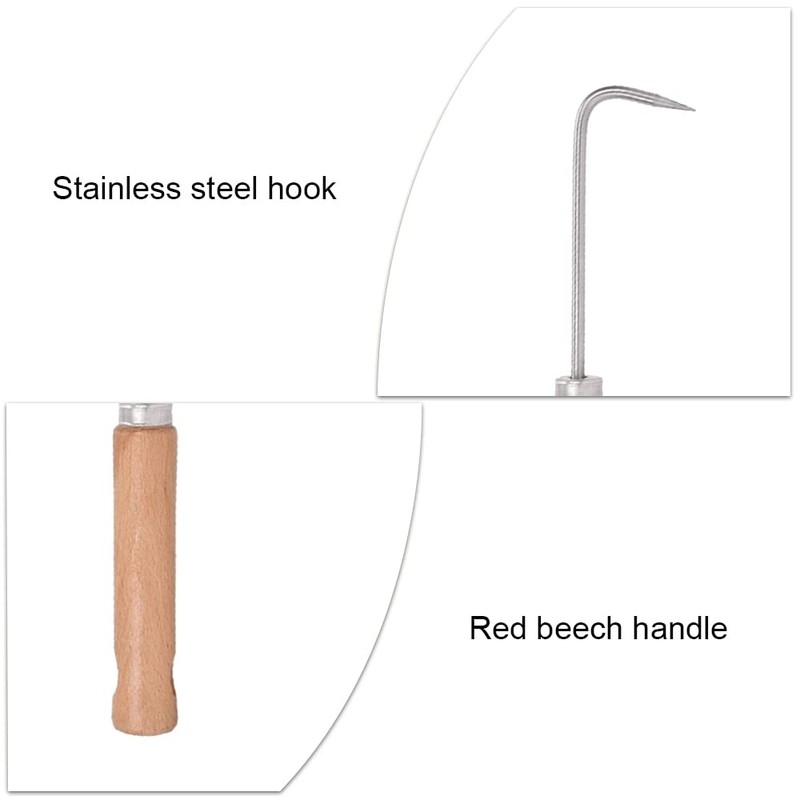 HiChuAng Weed Remover Tool Stainless Steel Patio Weeder Single Claw