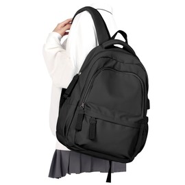 Backpack for School Black Women College High School Bag for Girls Teen Boys Book Bag Casual Travel Laptop Backpacks for Men