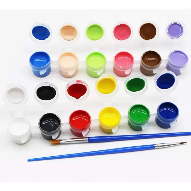 50 Tiras Vacías Para Pintura,tarros De Pintura, Recipientes