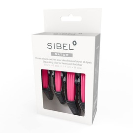 Sibel Crocodile Strong Hair Clips - Pack of 4 - Pink