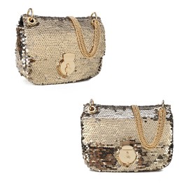 GLITZALL Crossbody Bags for Women Fashion Evening Party Shining Sequins Shoulder Bag Clutch Chain Strap Glitter Handbag