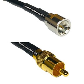 3 feet RG58 FME Male to RCA Male RF Pigtail Coaxial Cable