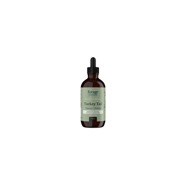 Forage Hyperfoods Turkey Tail Tincture Alcohol Free 118 mL