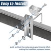 Boat Trailer Bunk Brackets, 8" 8 PCS Galvanized Swivel Top
