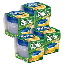 Ziploc 【まとめ買い】Ziploc ScrewLoc Storage Containers, 473 ml (2 pieces) x 4 sets