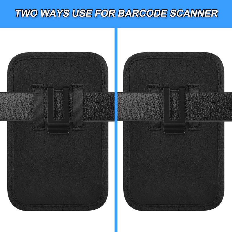 2 Way Barcode Scanner Holster, Rugged Vertical Carrying Case Pouch