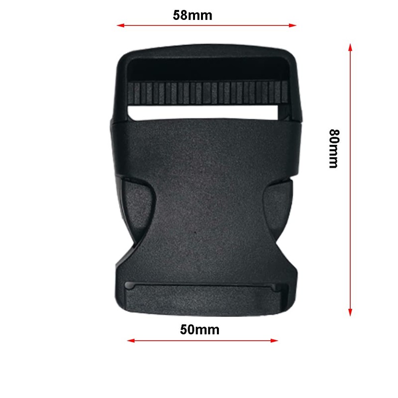 Ruidee 10Pcs Adjustable Plastic Side Release Buckles for DIY Craft