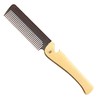 Stainless Steel Folding Comb, Pocket Comb for Men and Women,