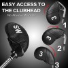 Golf Iron Head Covers Numbers Synthetic Leather Headcover Deluxe Value