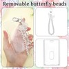 Quelay 3 Pcs Photocard Holder Keychain with Butterfly Acrylic Cute
