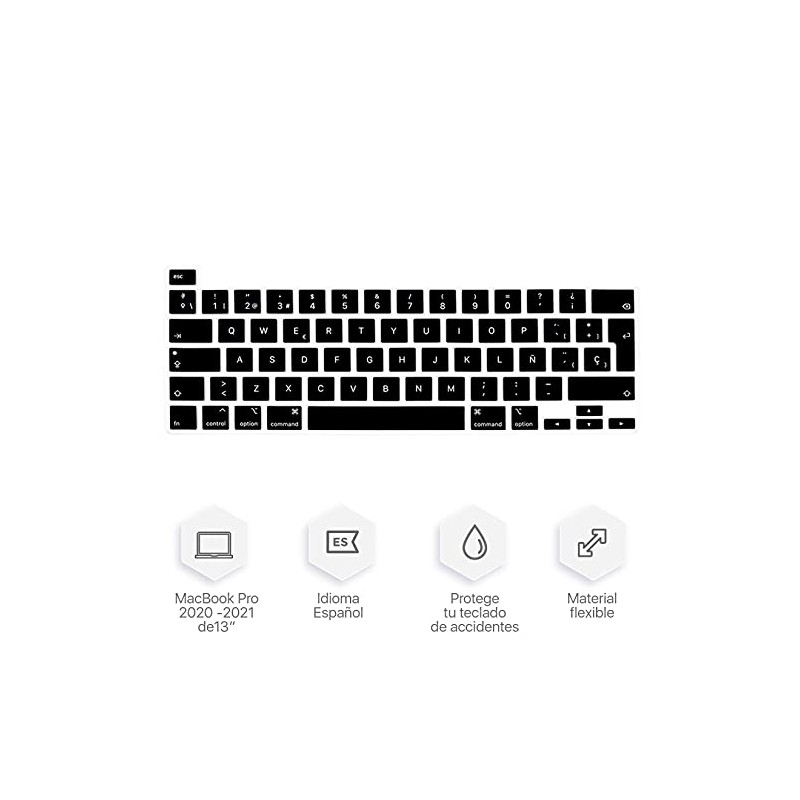 Lenfech Cubre Teclado en espaol - Protector de Teclado Compatible