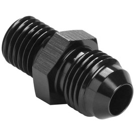 Podavelle Metric M12x1.5 to 4AN Male Flare Adapter Fuel Fitting Straight Aluminum Black