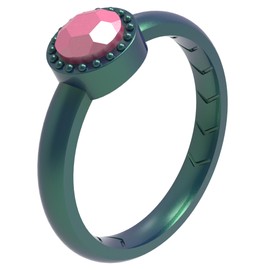 icooci 3/1 Packs Silicone Women's Rings - Gemstone Double Silicone Women's Rings - Women's Rubber Wedding Bands - Women's Diamond Silicone Wedding Bands,Size 09