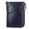 AMgrocery Men's Bi-fold Mini Wallet, Genuine Leather, Prevents Skimming, Menu,