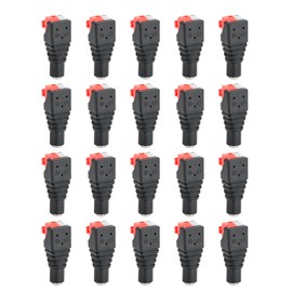 20Pcs Gold Plated Needle DC Power Connector Female Plug Pressure Adapter