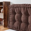 Rainha - Ultra Thick Tufted College Headboard - Dark Brown