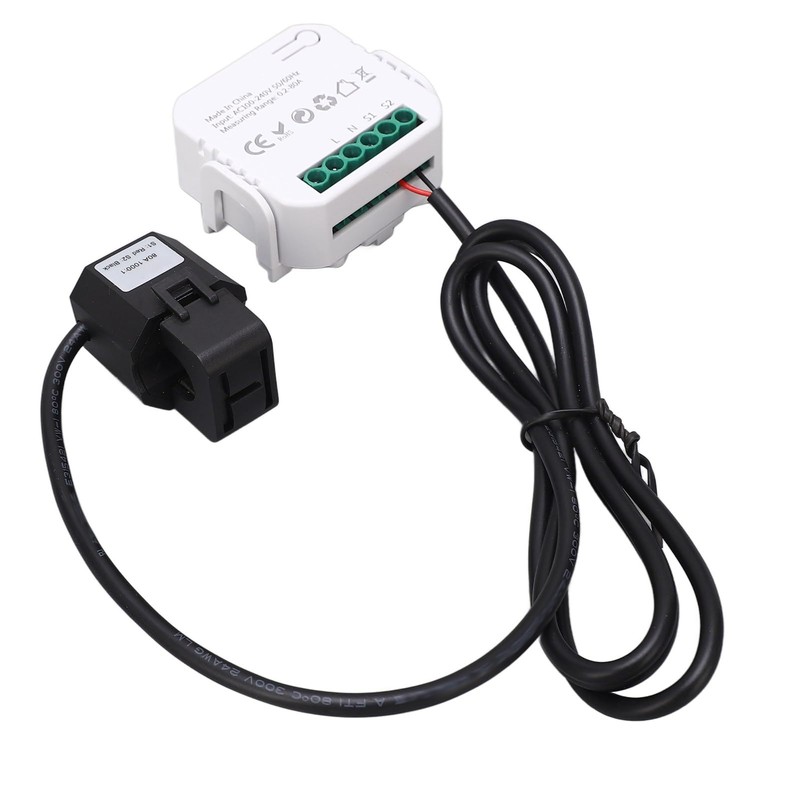 Fafeicy Smart Electricity Meter with Clamp Power Consumption Monitor (Black)
