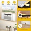Powrocket Window Air Conditioner Side Panels with Frame,Adjustable Extra Wide