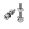Sourcingmap M4 x 20mm 304 Stainless Steel Phillips Hex Head