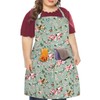 LOLOMLO Oversize Canvas Cotton Apron, Extra Large Aprons with Long