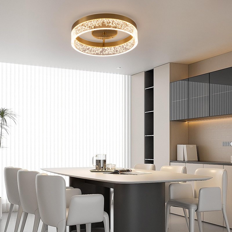 Jaycomey Modern LED Ceiling Light Fixture, 11.65" Flush Mount Kitchen