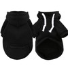 PETCARE Dog Hoodies Pet Small Dog Sweater Black Warm Soft