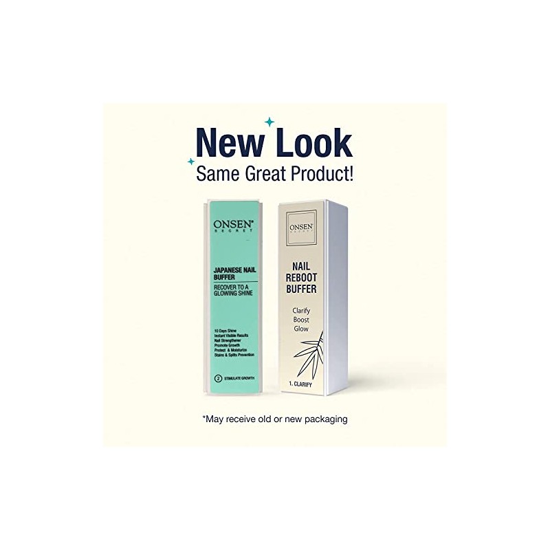Onsen Secret Professional Nail Buffer Block | 4-Way Buffing for