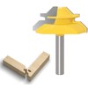 APlus 45 Degree Mitre Glue Cutter Router Bit Woodworking Cutter