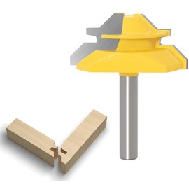 APlus 45 Degree Mitre Glue Cutter Router Bit Woodworking Cutter Cutting Tool for Engraving Machine Trimming Machine