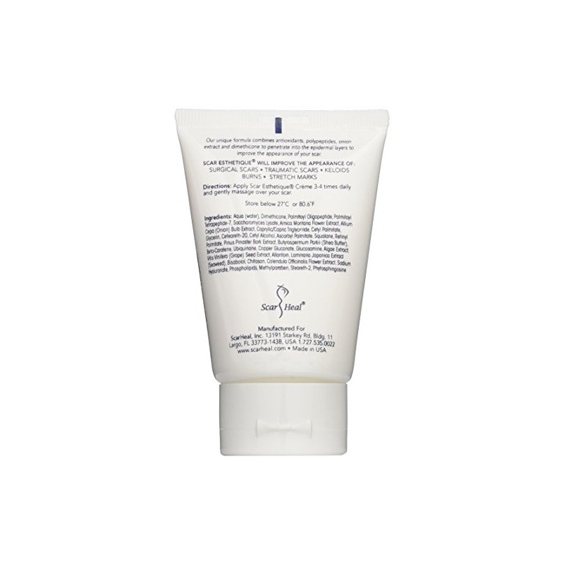 Scar Esthetique Scar Creme with Silicome Polypeptides and 10 Anti-Oxidants,