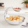 Towle Hammersmith Gooseneck Chip and Dip Server, 11-Inch