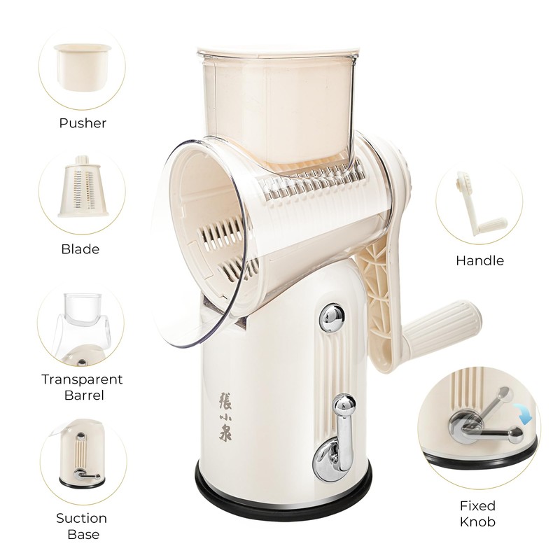 ZHANG XIAO QUAN SINCE 1628 Rotary Cheese Grater, Cheese Shredder