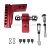 OE Quality Adjustable Red Trailer Hitch Fits 2" Receiver 6"