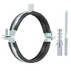 PATIKIL 4.3"-4.6"/108-118mm Split Ring Pipe Hanger, Heavy Duty Adjustable Pipe