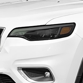 BOGAR TECH DESIGNS Full Headlight Head Light Tint Kit Compatible with Jeep Cherokee 2019-2023, Light Smoke