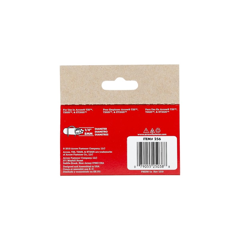 Arrow Heavy Duty T25 Round Crown Staples for Cable and