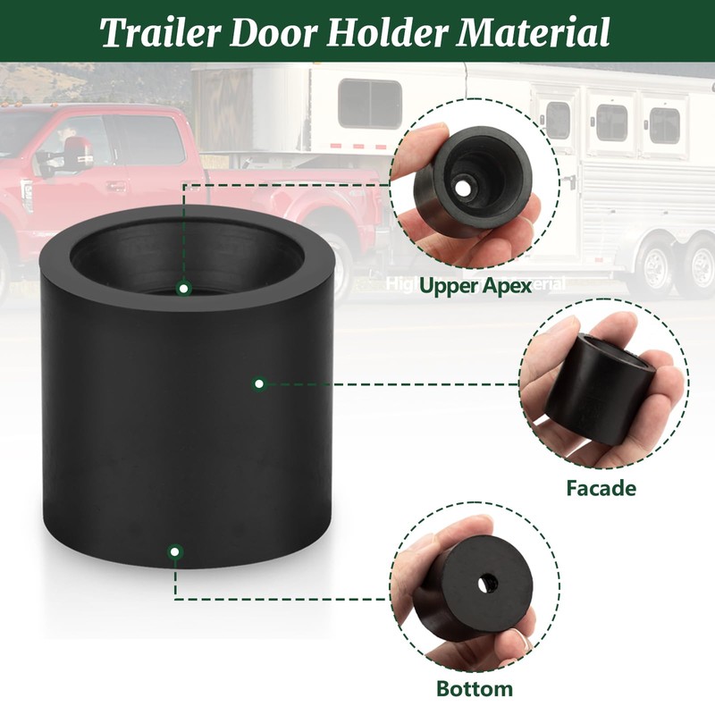 Ahuliao Trailer Door Holder Kit Low Profile Rubber Door Holder