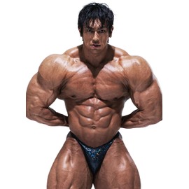 FIED Bodybuilding Posing Trunks – Handmade in Korea, Competition-Ready - HOLOGRAM Titanium Black (US, Alpha, Medium, Regular, Regular, TITANIUM-BLACK)