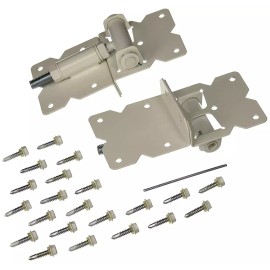 Nationwide Industries - Standard Self Closing Adjustable Steel Hinge Set - White