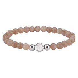 Liebeskind Berlin beads with logo tag 6 mm in stainless steel, Stainless Steel