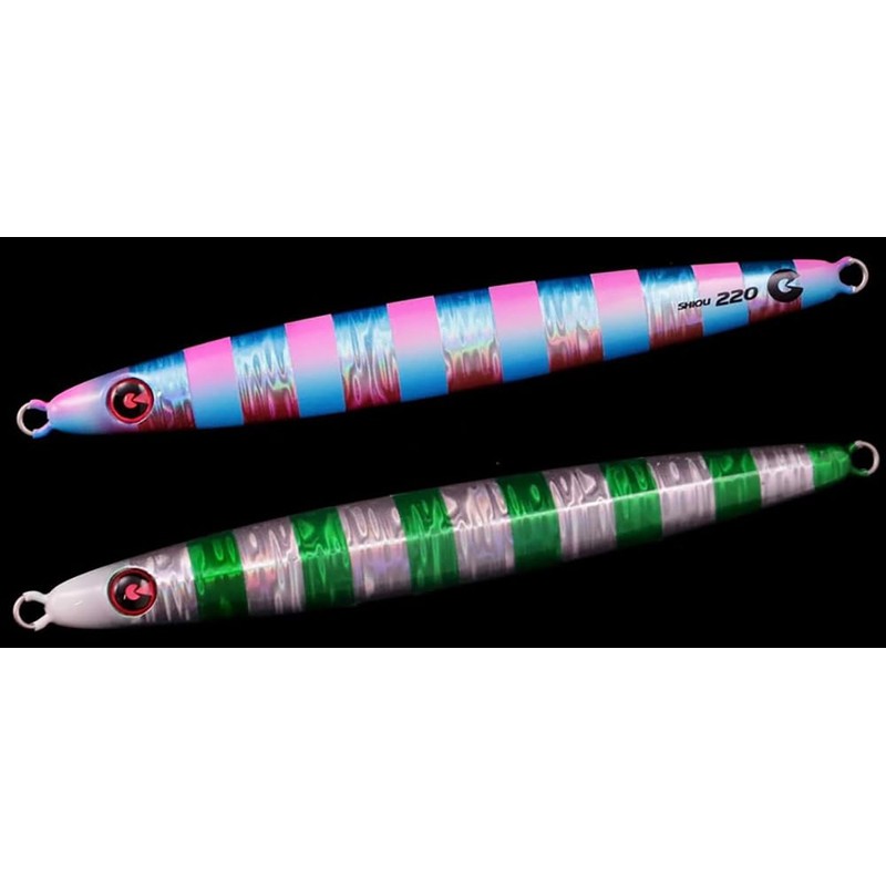 JIGRIP (JIGRIP) Shiou (Amberjack/SHIOU) 220g #014 Bullpin Zebra Green