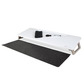 Quartet Dry Erase White Board, Magnetic Desktop Computer Pad for Notetaking, 21" x 7-3/4” Whiteboard, 1 Dry Erase Marker and Keyboard Pad, White Surface (Q090F01-R)