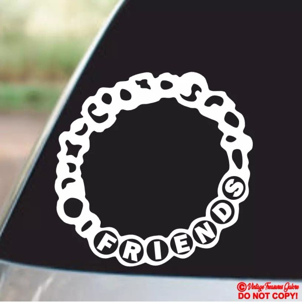 Oracal FRIENDSHIP BRACELET Vinyl Decal Sticker Car Window Wall Bumper