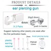 QWALIT 2 pairs Ear Piercing Kit Ear Piercing Gun Kit