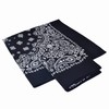 6-Pack Black Bandana Gift Set - 100% Cotton, 22x22 In,