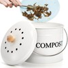 AVLA Compost Bin Kitchen Countertop, 1 Gallon Composter Pail, Food