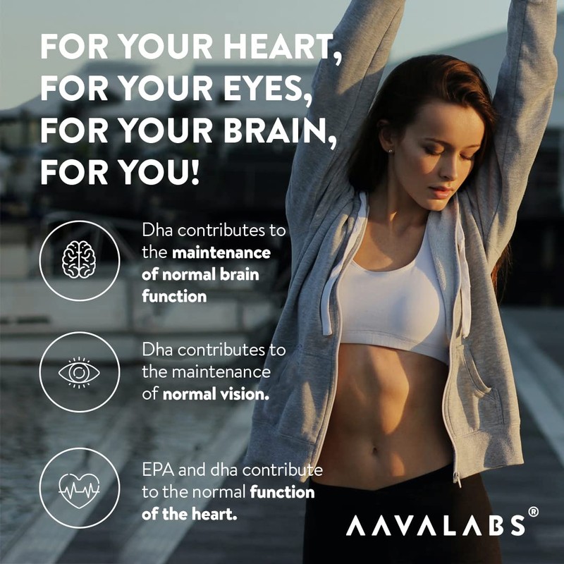 AAVALABS Omega 3 Fish Oil 2000mg per Daily dose (2