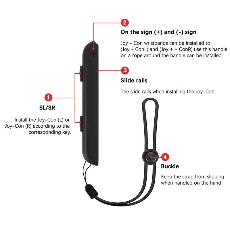 DLseego Wrist Strap for Switch Joycon,Switch Controller Hand Grip Accessories,JoyCon
