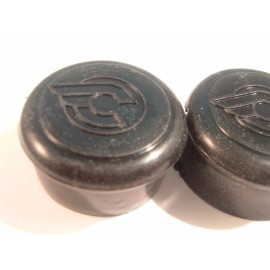 Cinelli Black Handlebar End Caps NEW / NOS Vintage Covers / Plugs- One Pair+++