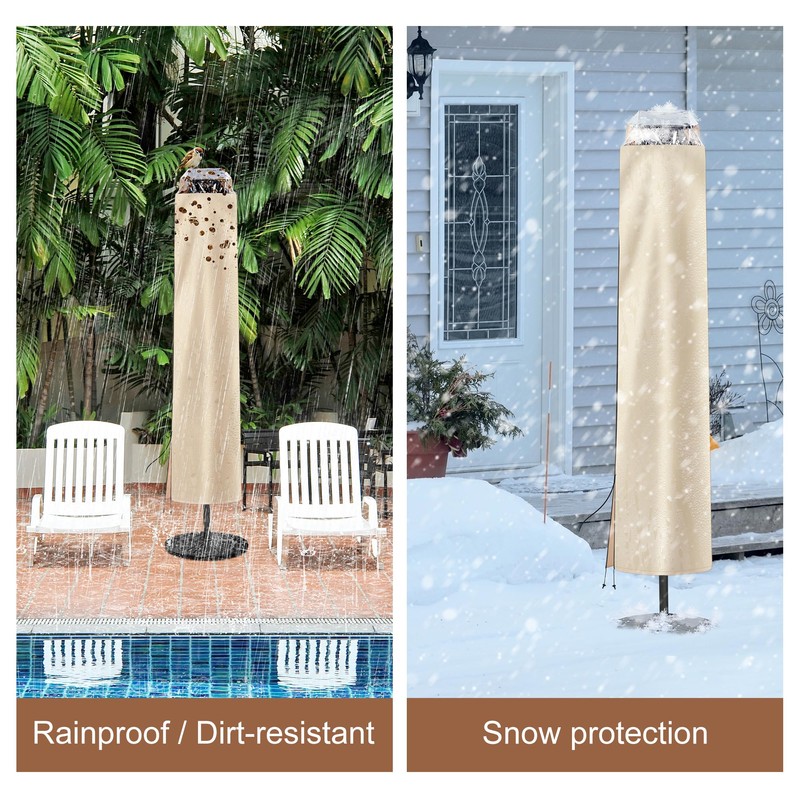 Solar Patio Umbrella Cover - Solar Outdoor Umbrella Covers with